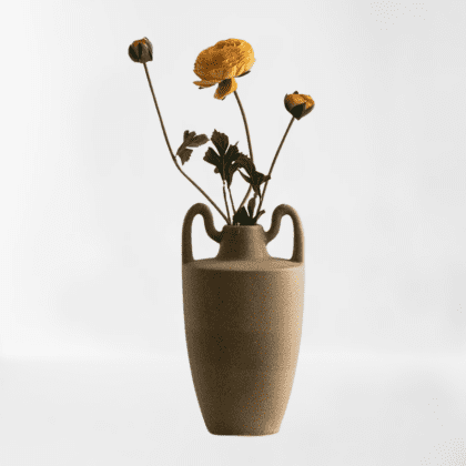 Nordic Ins Ceramic Decoration Vase, Brown - Shape 3